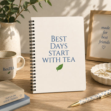 BesTEA™  | Best Days Start with Tea Notebook