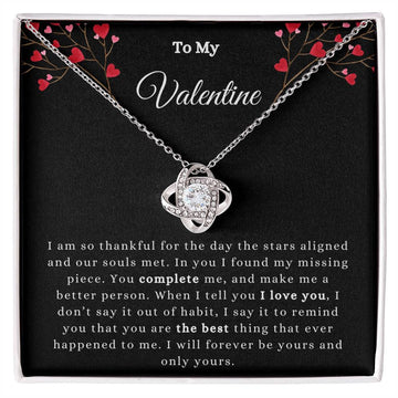 To My Valentine Necklace Girlfriend Valentine's Day Wife Valentine's Day