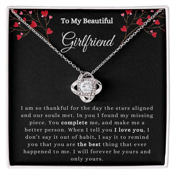 To My Girlfriend Necklace, Valentines Day Gift, Girlfriend Birthday, Anniversary