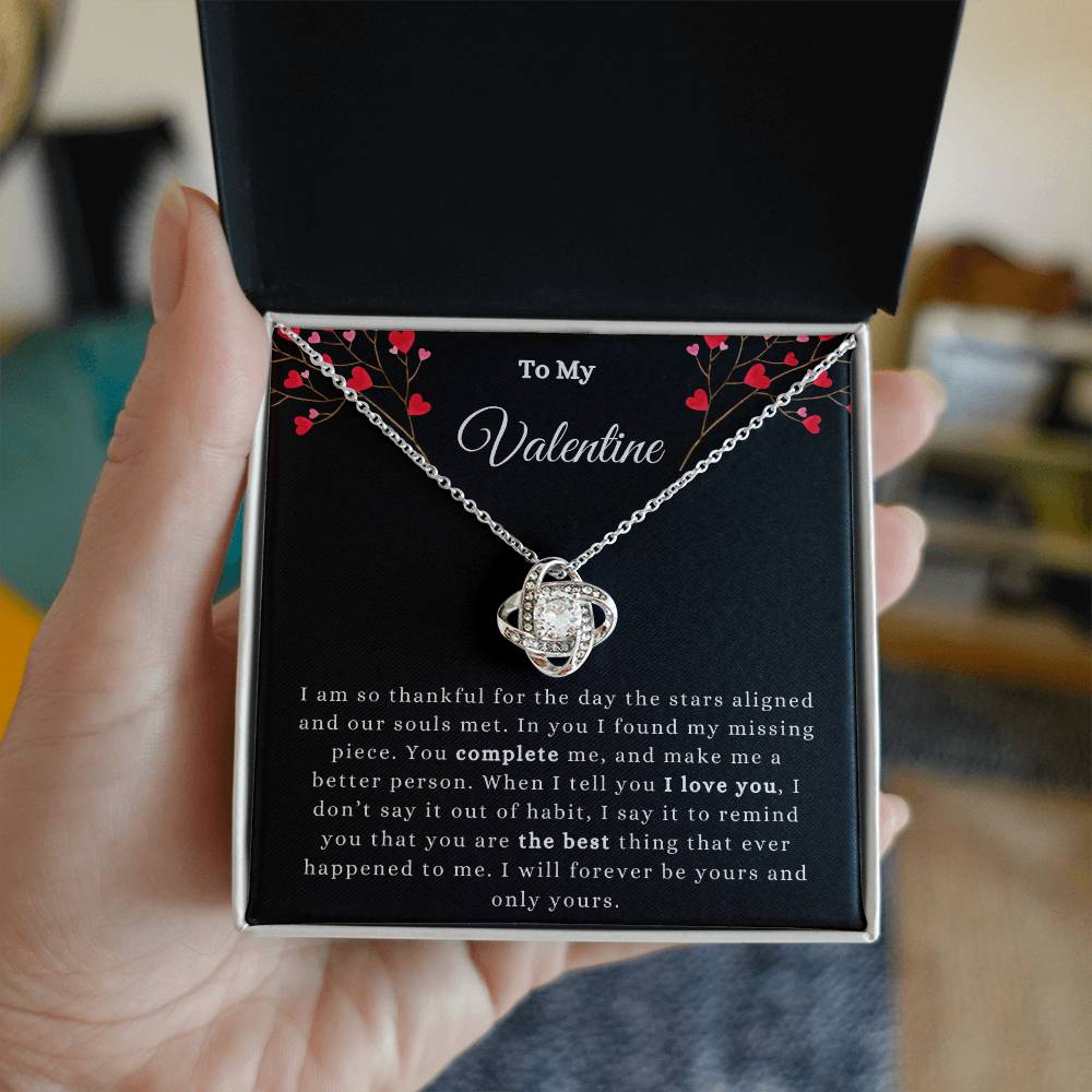 To My Valentine Necklace Girlfriend Valentine's Day Wife Valentine's Day