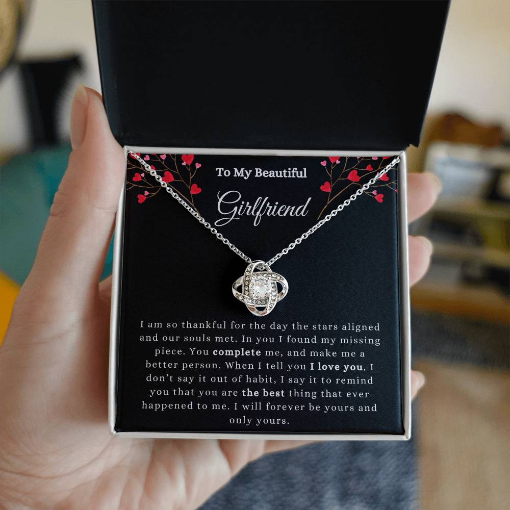 To My Girlfriend Necklace, Valentines Day Gift, Girlfriend Birthday, Anniversary