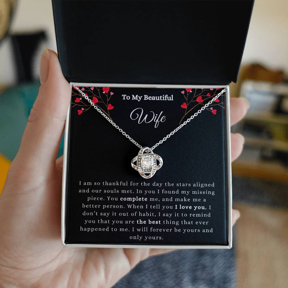 To My Wife Necklace, Valentines Day Gift, Wife Birthday