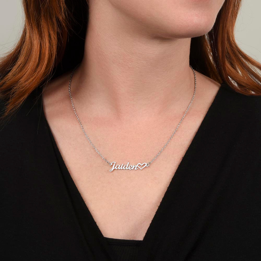 Custom Name Necklace, 18K Gold Plated Name Necklace, Personalized Name Necklace, Birthday Gift for Her, Mother's Day Gift, Gift for Mom