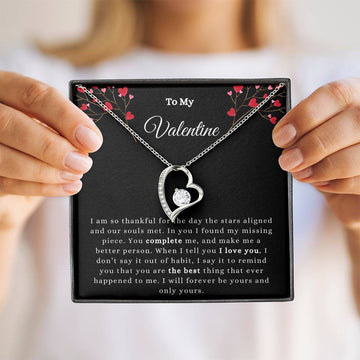 To My Valentine Necklace Girlfriend Valentine's Day Wife Valentine's Day