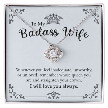 My Badass Wife | Most loving person - Love Knot Necklace